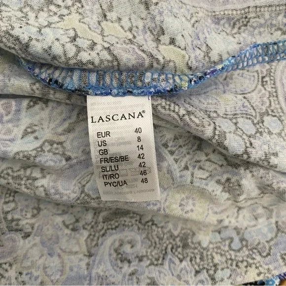 LASCANA Women's Strappy Back Paisley Dress Size 8 Feminine Preppy Sundress - Picture 9 of 12